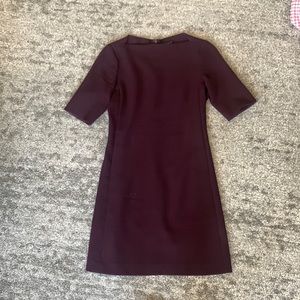 Theory - Classic Boatbeck Dress in Plum - Size 2